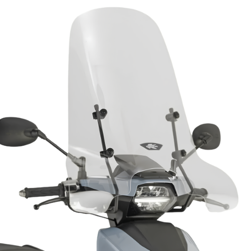 Kappa Moto Parabrezza Kappa 153AK Trasparente Aprilia Scarabeo 50/100 2009-2013 56x66 cm Trasparente Componenti e accessori di finestrini per veicoli a motore - Moon Bike - Vista 1