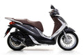 Terminale Urban alluminio Dark con fondello Dark per Piaggio MEDLEY 125 2016/2019 - Arrow (53517ANN)