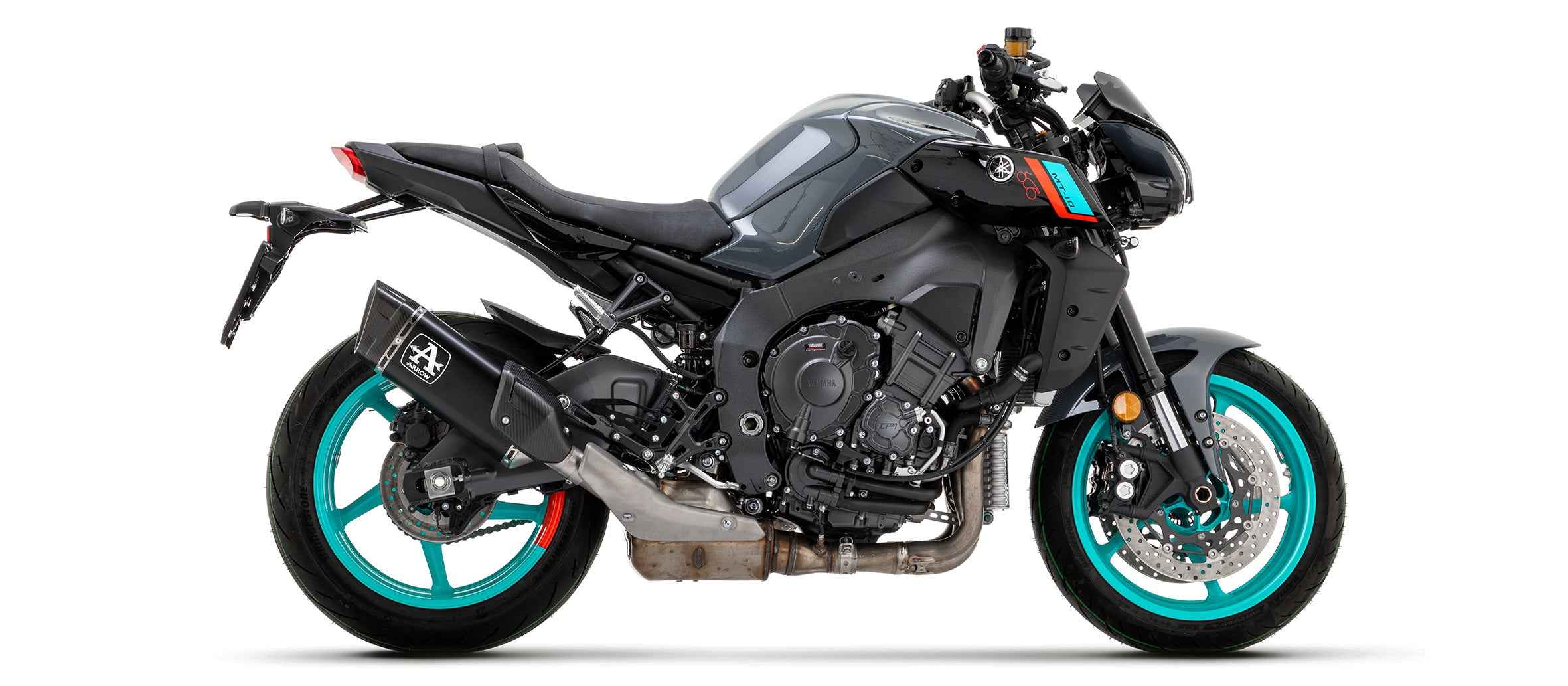 Terminale Pista in titanio Dark per Yamaha MT-10 2022/2024 - Arrow (71007PTN)