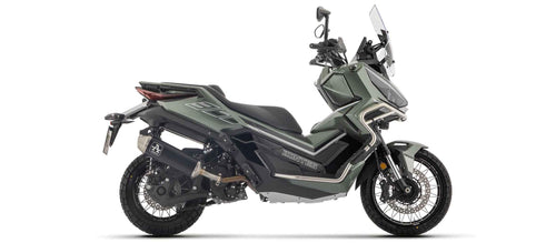 Arrow 53553AN Terminale Urban Alluminio Dark Fondello Inox Omologato – Zontes ZT368-G E5+ (2025-2026) - Moon Bike - Vista 1