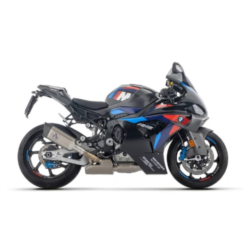BMW M 1000 RR con livrea M, vista laterale sinistra — immagine di gamma Arrow