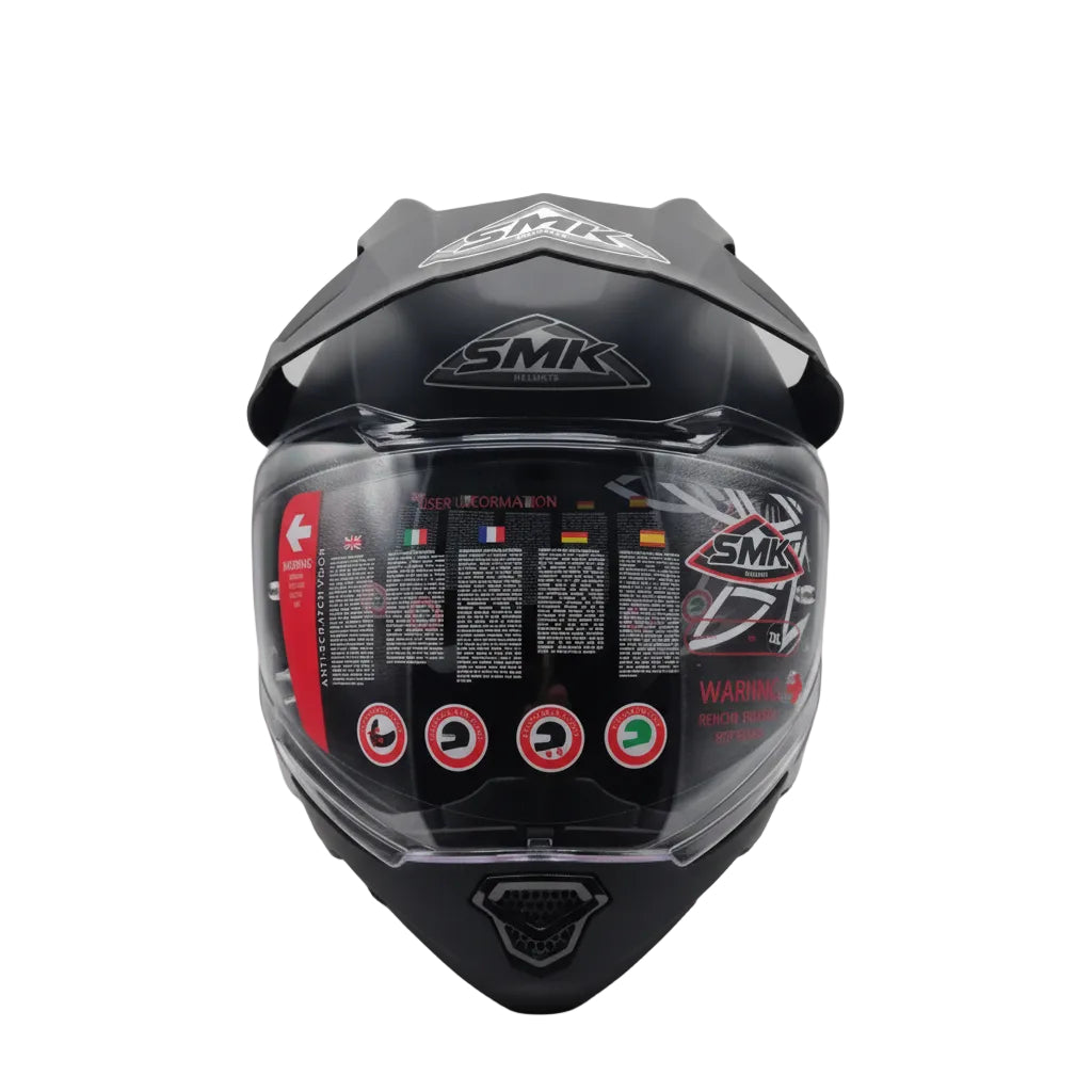SMK Hybrid EVO Nero Opaco – Casco Modulare 5in1 Doppia Omologazione P/J ECE 22.05