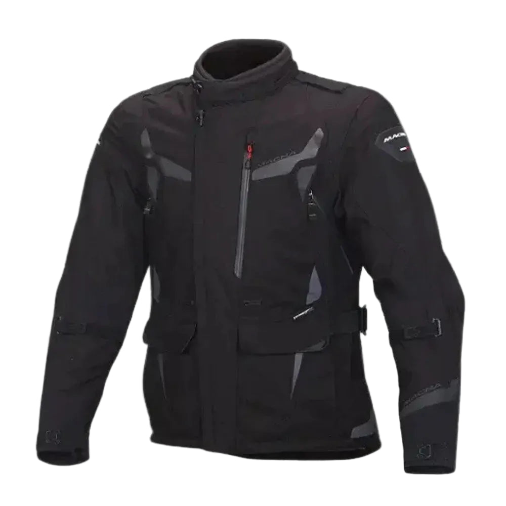 Macna Impact-Pro Giacca Moto Uomo Nero – Laminata Impermeabile Raintex DL CE
