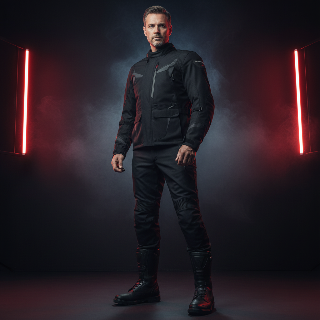 Macna Impact-Pro Giacca Moto Uomo Nero – Laminata Impermeabile Raintex DL CE - Moon Bike - Vista 6
