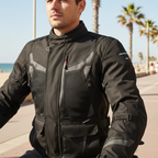 Macna Impact-Pro Giacca Moto Uomo Nero – Laminata Impermeabile Raintex DL CE - Moon Bike - Vista 10