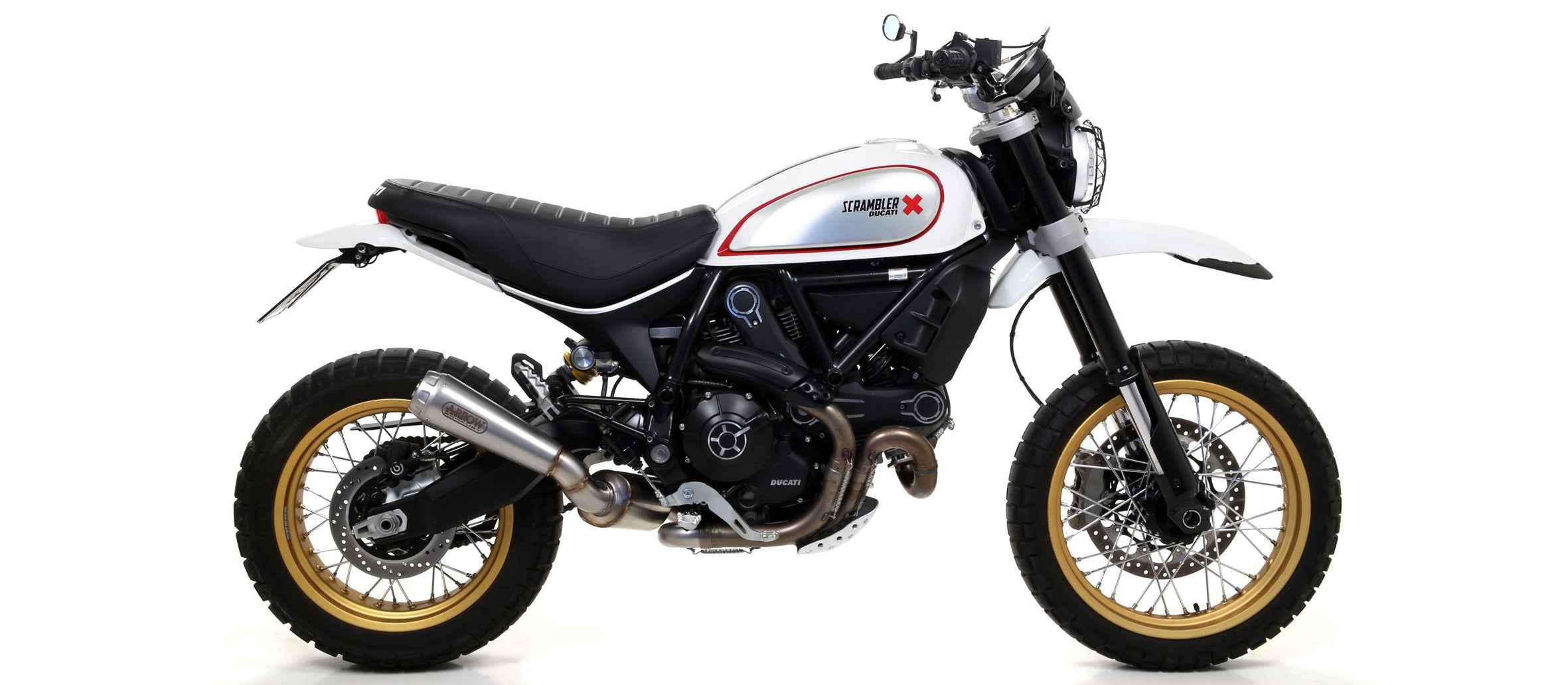 Terminale Pro-Race nichrom per Ducati Scrambler 800 Desert Sled 2017/2020 - Arrow (71865PRI)