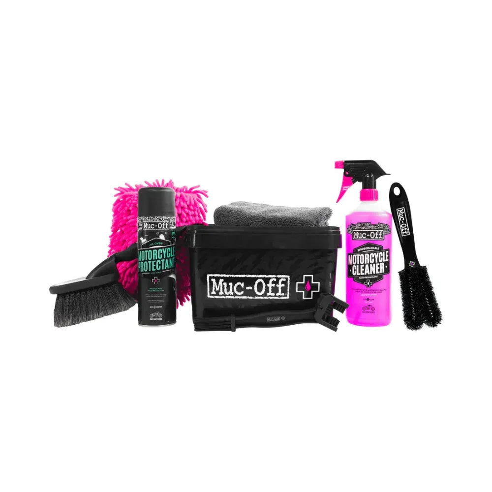Muc-Off Muc-Off Motorcycle Cleaning Kit 8 in 1 - Kit Pulizia Moto Completo Pulizia del veicolo - Moon Bike - Vista 1