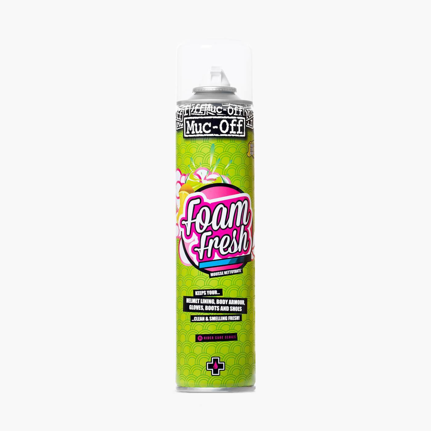 Schiuma Detergente Interni Casco, Guanti e Protezioni Muc-Off Foam Fresh 400ml, articolo 53189 — Moon Bike