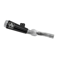 Terminale Arrow 77502PRN Pro-Race con corpo in acciaio Dark nero e fondello in acciaio inox, raccordo integrato