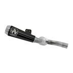 Terminale Arrow 77502PRN Pro-Race con corpo in acciaio Dark nero e fondello in acciaio inox, raccordo integrato