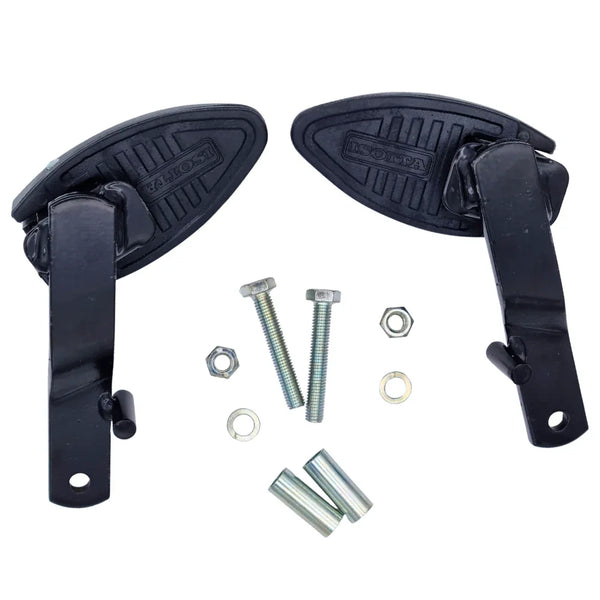 Isotta A9112 Coppia Poggiapiedi Posteriori Piaggio Free 50 / 100 (1992-2002) – Pedalini Passeggero - Moon Bike - Vista 1