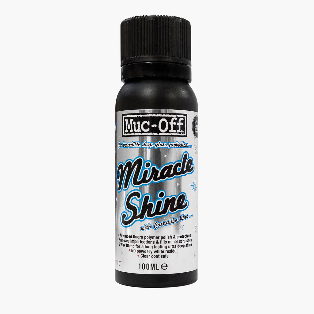 Polish Protettivo con Cera Carnauba per Superfici Lucide Muc-Off Miracle Shine, articolo 53166 — Moon Bike