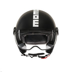 Momo Design FGTR Classic E2206 Casco Jet Nero Opaco/Bianco – Mono ECE 22.06 - Moon Bike - Vista 1