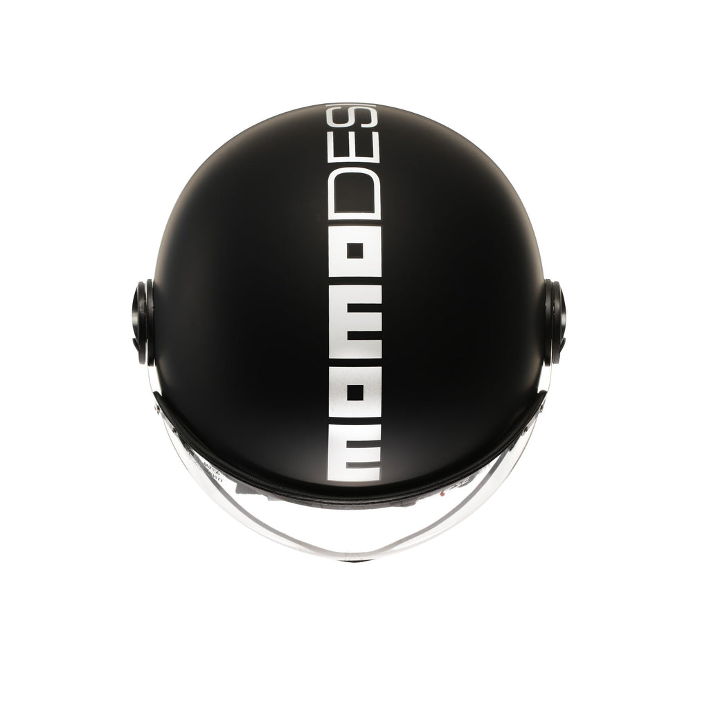 Momo Design FGTR Classic E2206 Casco Jet Nero Opaco/Bianco – Mono ECE 22.06 - Moon Bike - Vista 6