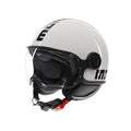 Momo Design FGTR Classic E2206 Casco Jet Bianco Lucido/Nero – Mono Omologato ECE 22.06 - Moon Bike - Vista 2