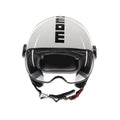 Casco Momo Design FGTR Classic Bianco Lucido Nero - vista principale