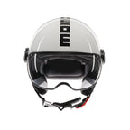 Casco Momo Design FGTR Classic Bianco Lucido Nero - vista principale