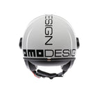 Casco Momo Design FGTR Classic Bianco Lucido Nero - dettaglio