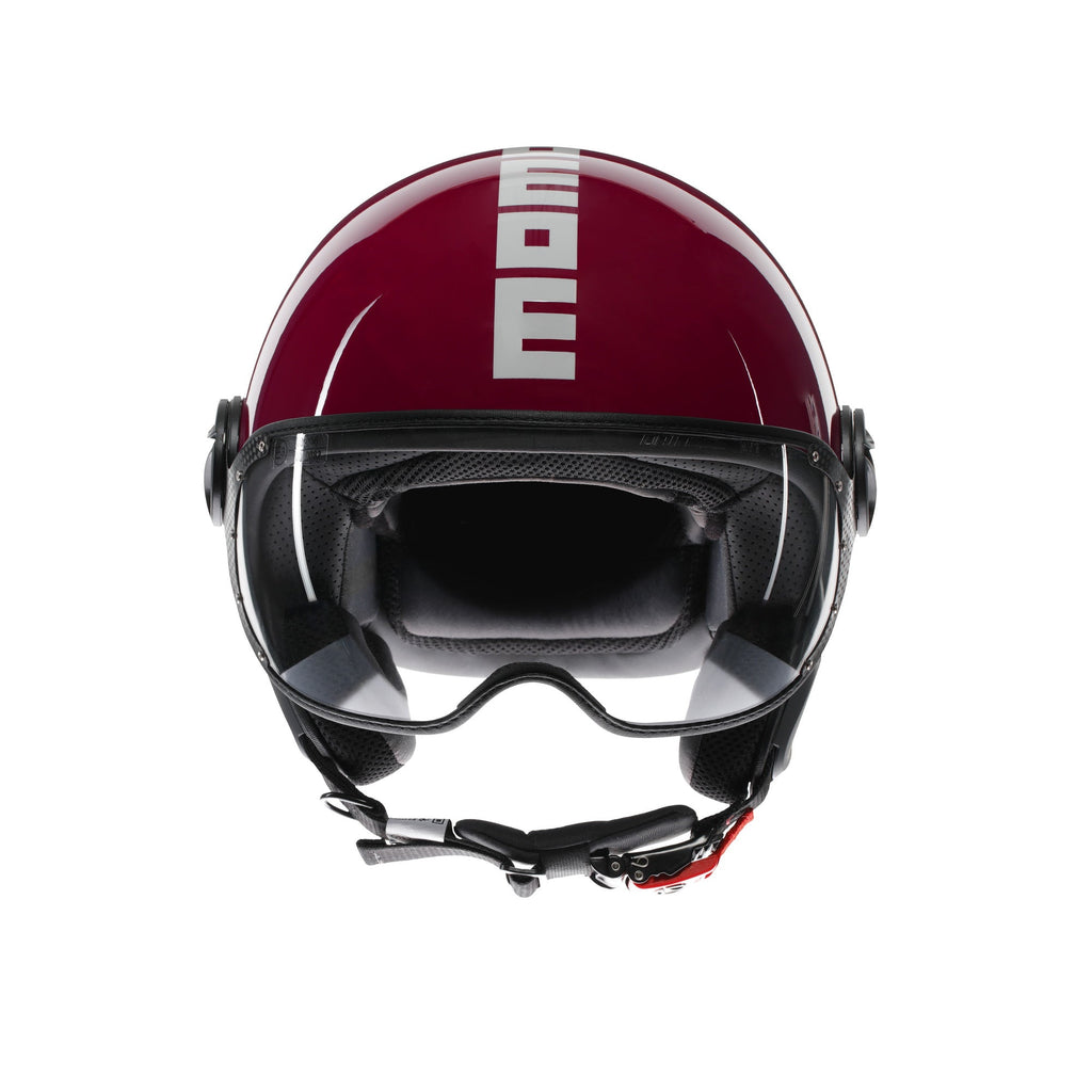 Casco Momo Design FGTR Classic Candy Viola Bianco - vista principale