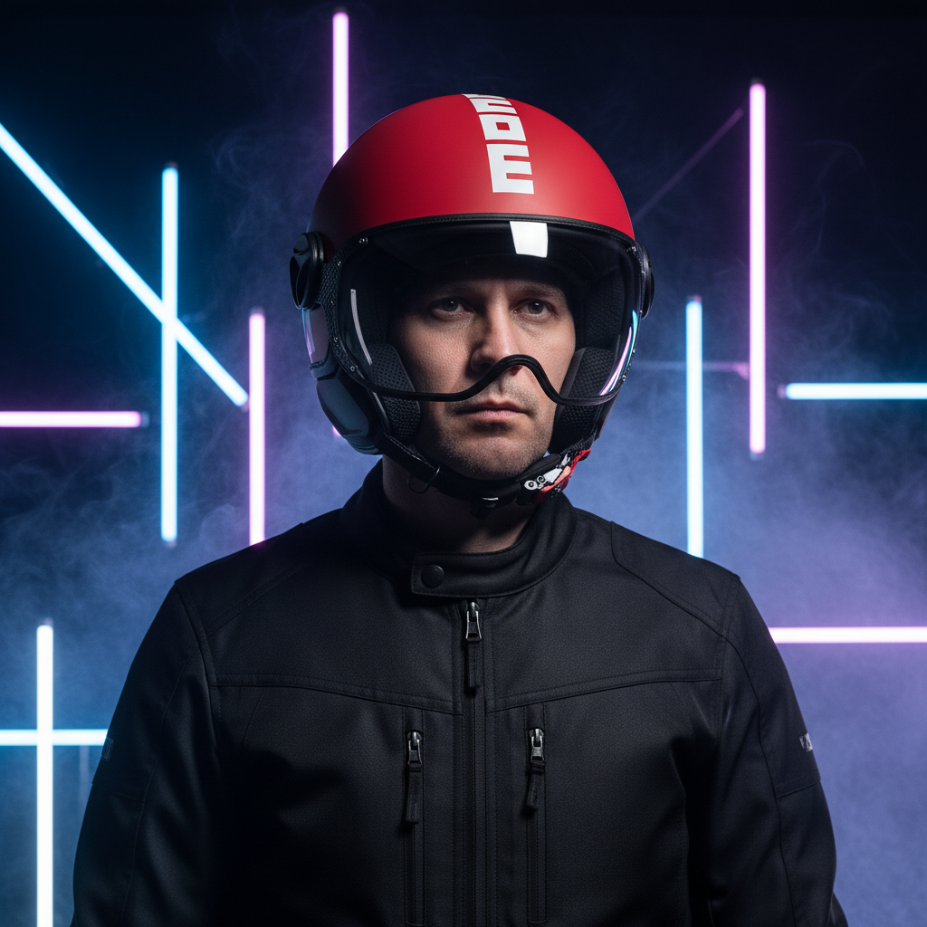 Momo Design FGTR Classic Candy E2206 Matte Red White Jet Helmet – Motorcycle Scooter