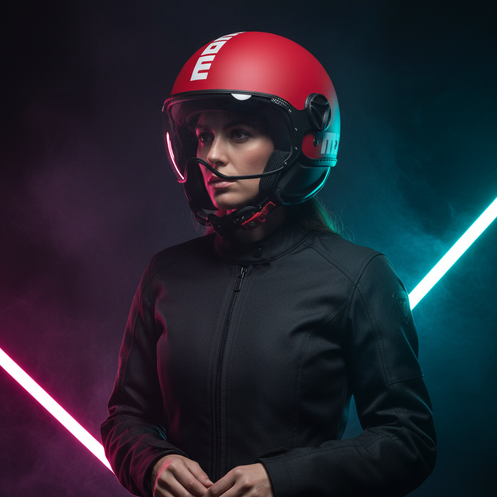 Momo Design FGTR Classic Candy E2206 Matte Red White Jet Helmet – Motorcycle Scooter