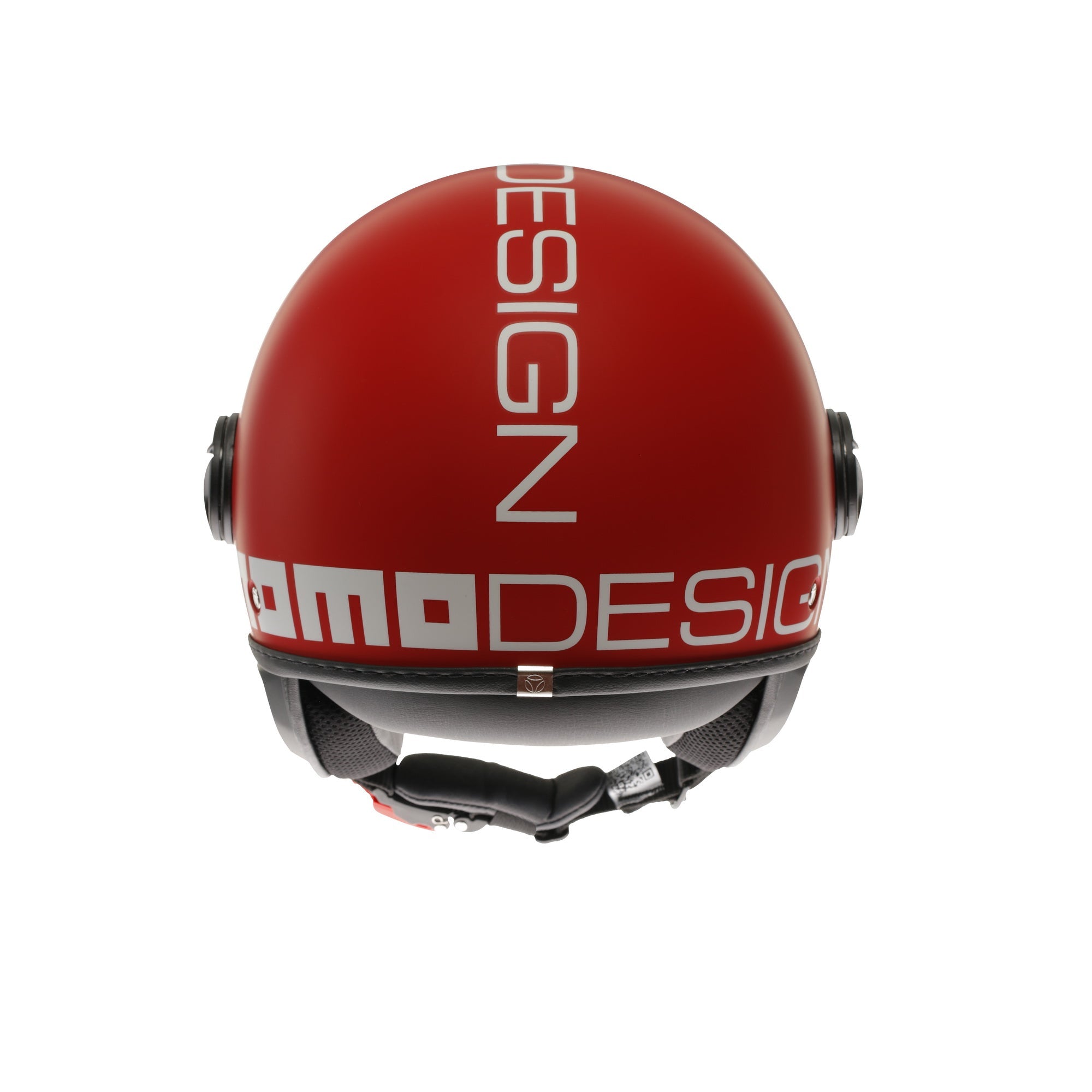 Casco Momo Design FGTR Classic Candy Rosso Opaco Bianco - dettaglio