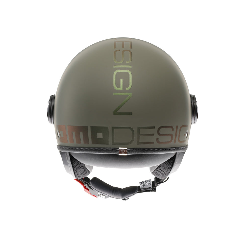 Momo Design FGTR Classic Flip Casco Jet Verde Opaco Bronzo – ECE 22.06 - Moon Bike - Vista 5