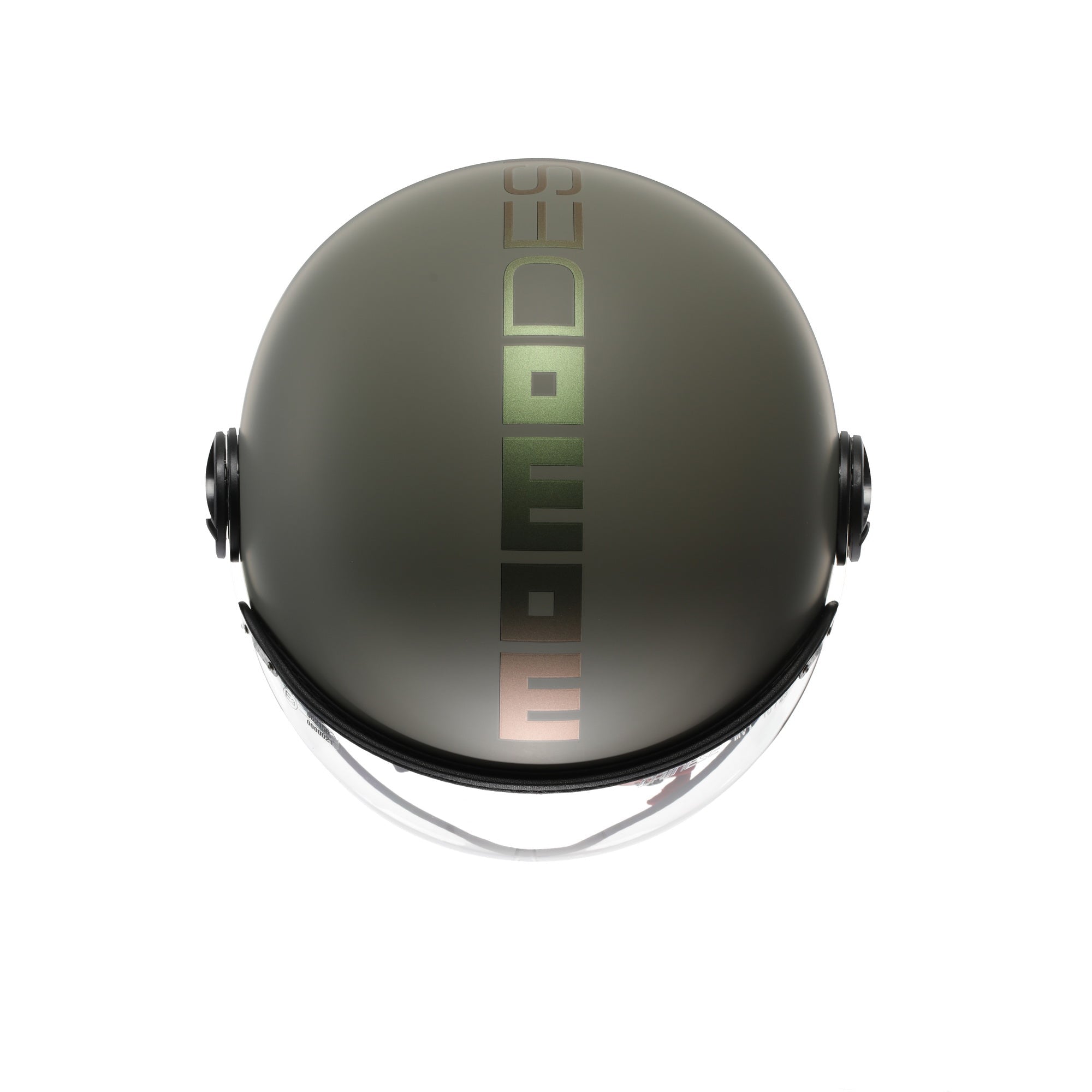 Momo Design FGTR Classic Flip Casco Jet Verde Opaco Bronzo – ECE 22.06 - Moon Bike - Vista 6