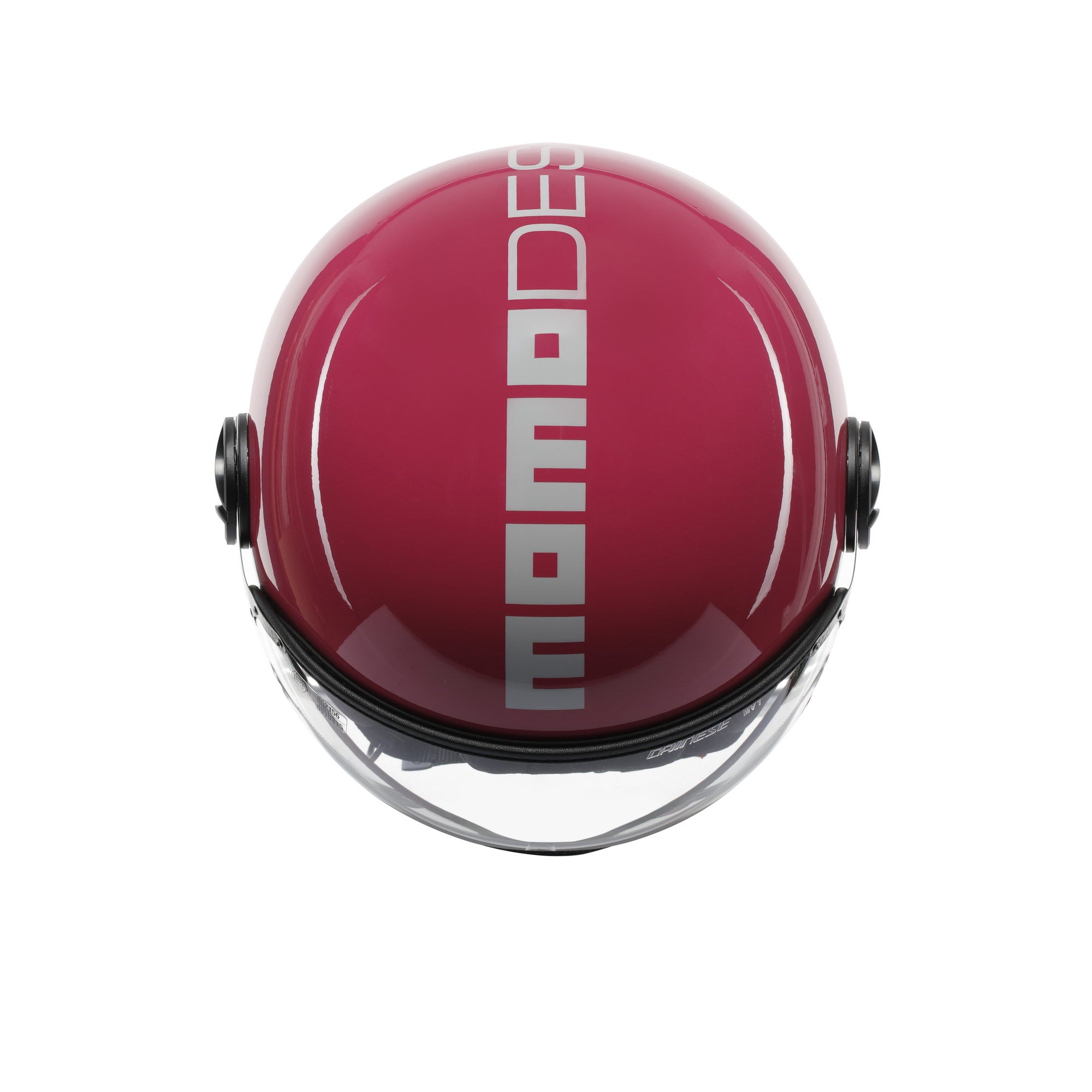 Casco Momo Design FGTR Classic Candy Fucsia Bianco - dettaglio visiera