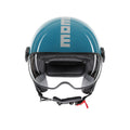 Casco Momo Design FGTR Classic Candy Blu Lago Bianco - vista principale