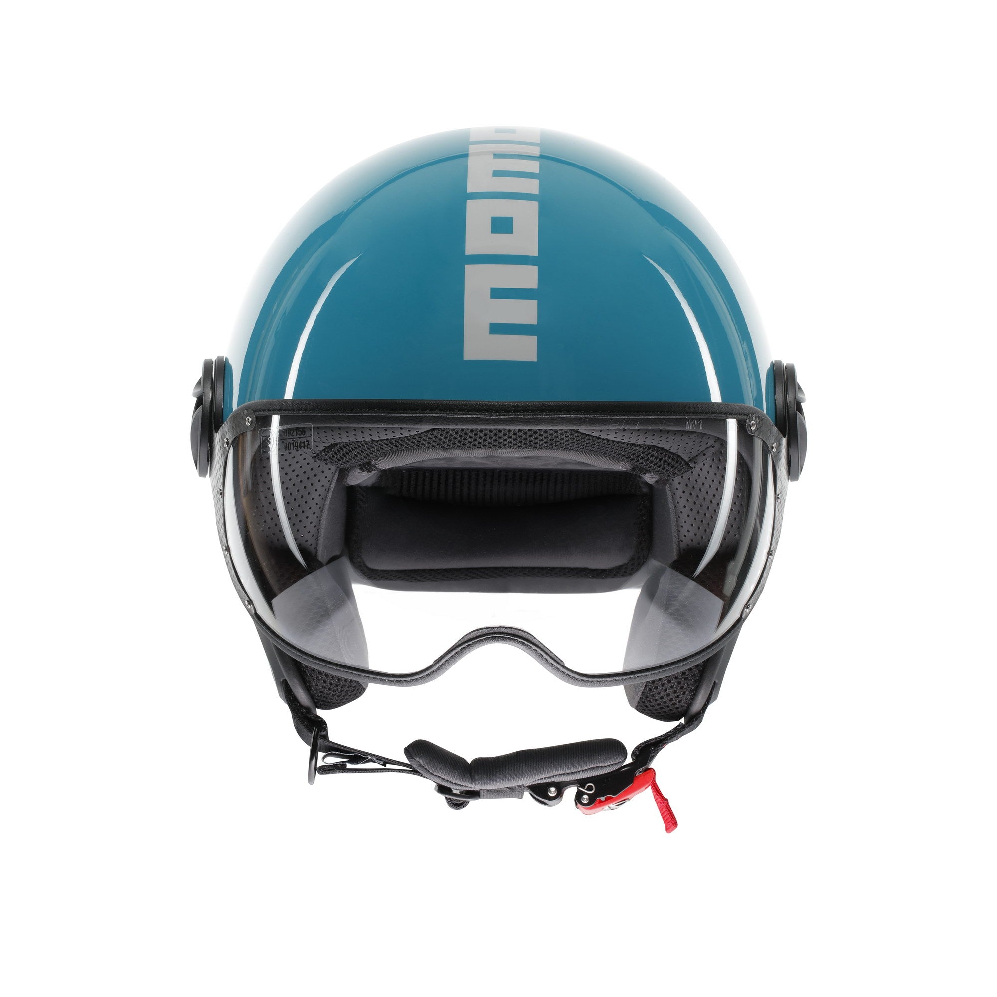 Casco Momo Design FGTR Classic Candy Blu Lago Bianco - vista principale