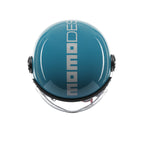 Casco Momo Design FGTR Classic Candy Blu Lago Bianco - dettaglio visiera