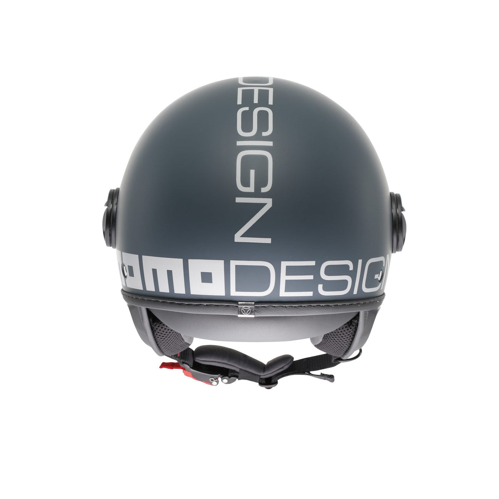 Momo Design FGTR Classic Candy Casco Jet Ottanio Opaco Grigio Bianco – ECE 22.06 ABS Visiera - Moon Bike - Vista 5