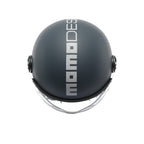 Momo Design FGTR Classic Candy Casco Jet Ottanio Opaco Grigio Bianco – ECE 22.06 ABS Visiera - Moon Bike - Vista 6