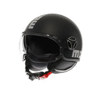 Casco Momo Design FGTR EVO Nero Opaco Argento - vista laterale