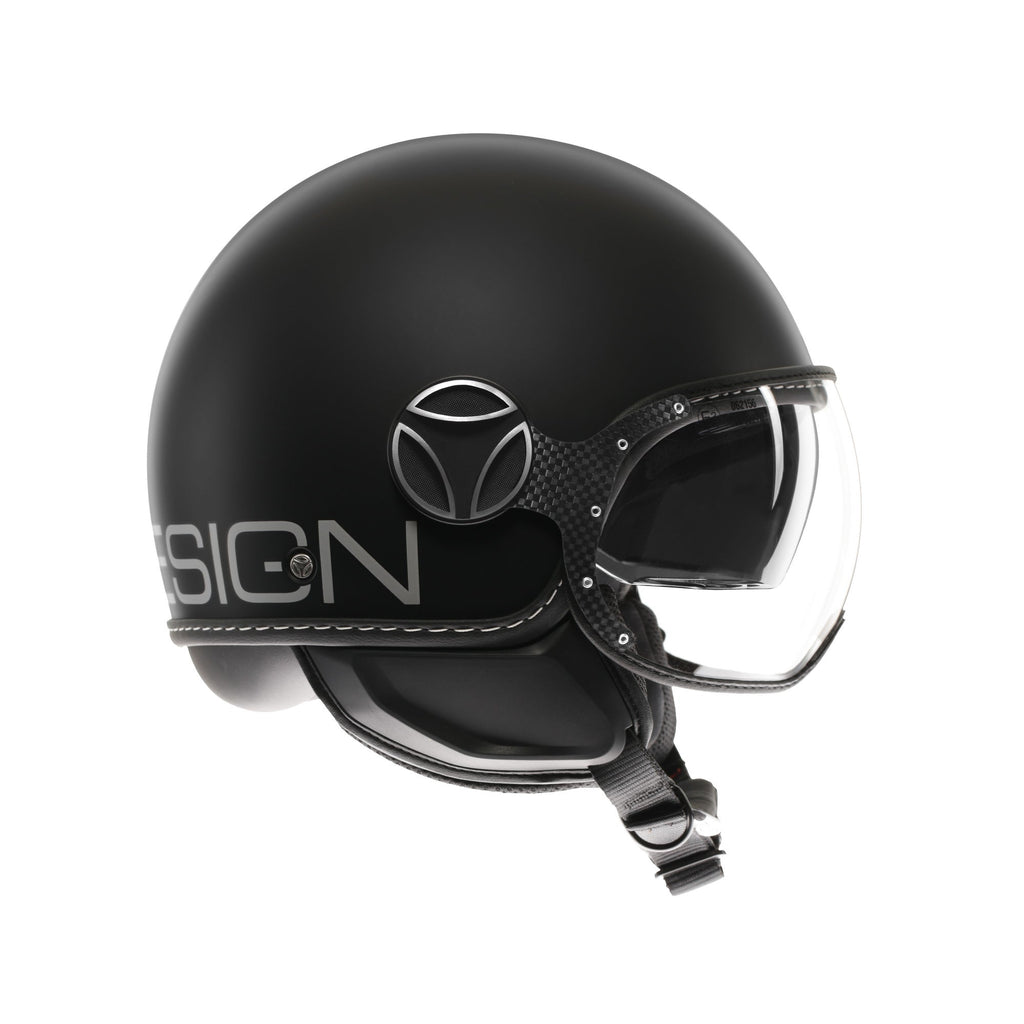 Casco Momo Design FGTR EVO Nero Opaco Argento - vista posteriore