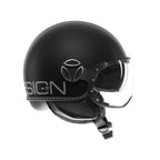 Casco Momo Design FGTR EVO Nero Opaco Argento - vista posteriore