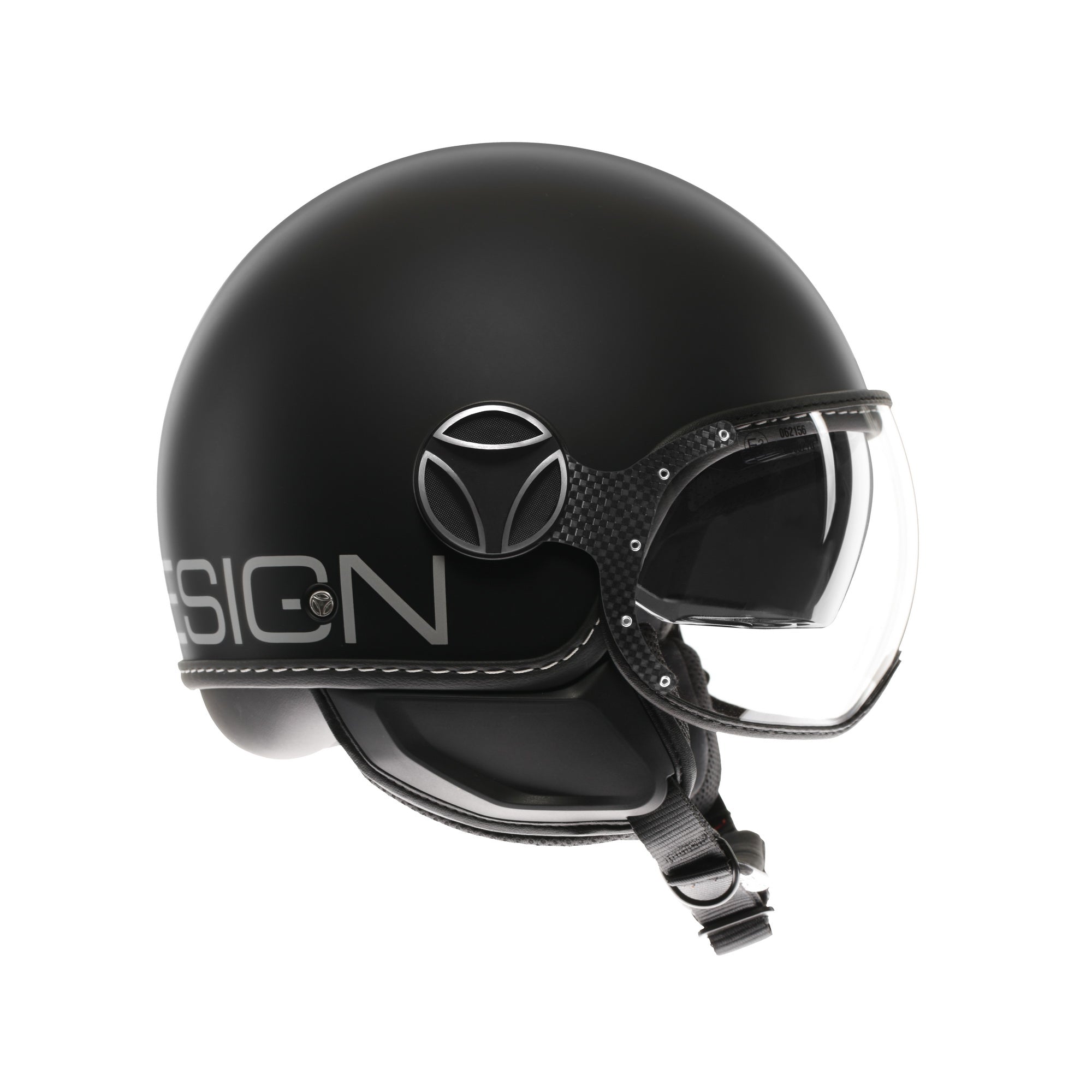 Casco Momo Design FGTR EVO Nero Opaco Argento - vista posteriore