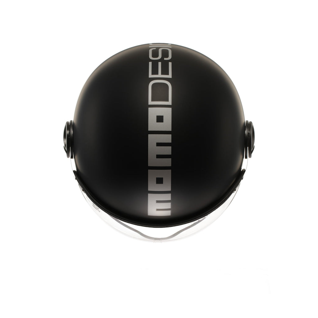 Casco Momo Design FGTR EVO Nero Opaco Argento - dettaglio
