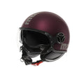 Momo Design FGTR EVO E2206 Casco Jet Amarena Opaco Silver – Doppia Visiera Parasole - Moon Bike - Vista 1