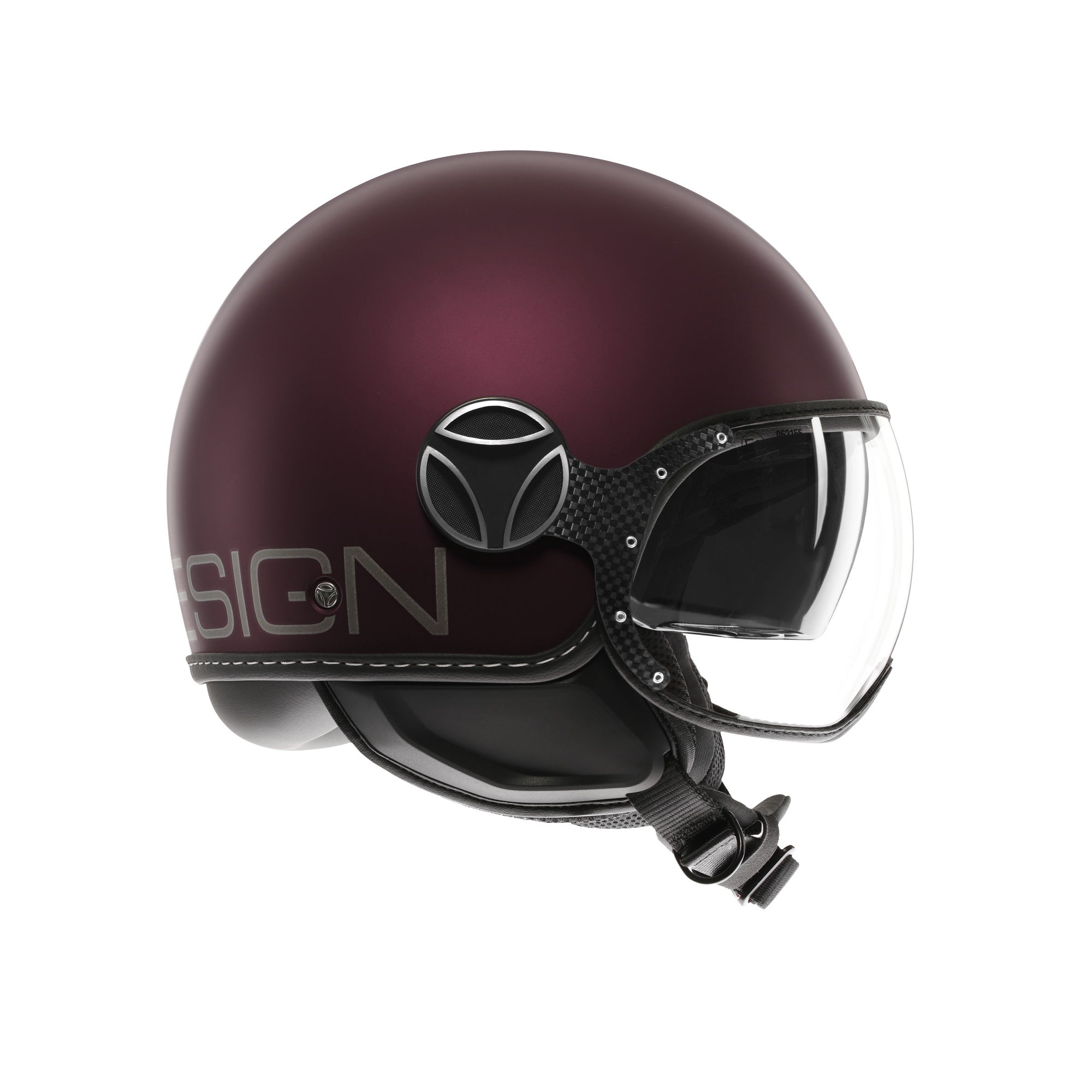 Casco Momo Design FGTR EVO Amarena Opaco Silver - vista posteriore