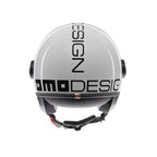 Casco Momo Design FGTR EVO Bianco Quarzo Nero - dettaglio visierino solare