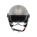 Casco Momo Design FGTR EVO HIP Grigio Opaco Texture Ceruleo - vista principale