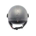 Casco Momo Design FGTR EVO HIP Grigio Opaco Texture Ceruleo - dettaglio visierino solare