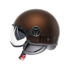 Casco Momo Design FGTR EVO Espresso Opaco Nero - vista frontale