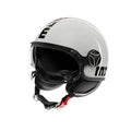 Momo Design Momo Design FGTR EVO E2206 Casco Jet Bianco Quarzo Lucido/Nero – Doppia Visiera Nero Caschi aperti - Moon Bike - Vista 1