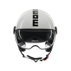 Momo Design Momo Design FGTR EVO E2206 Casco Jet Bianco Quarzo Lucido/Nero – Doppia Visiera Nero Caschi aperti - Moon Bike - Vista 3