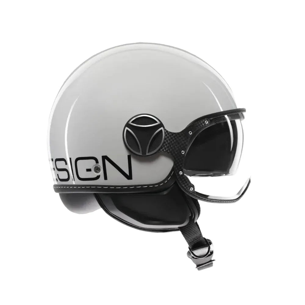 Momo Design Momo Design FGTR EVO E2206 Casco Jet Bianco Quarzo Lucido/Nero – Doppia Visiera Nero Caschi aperti - Moon Bike - Vista 5