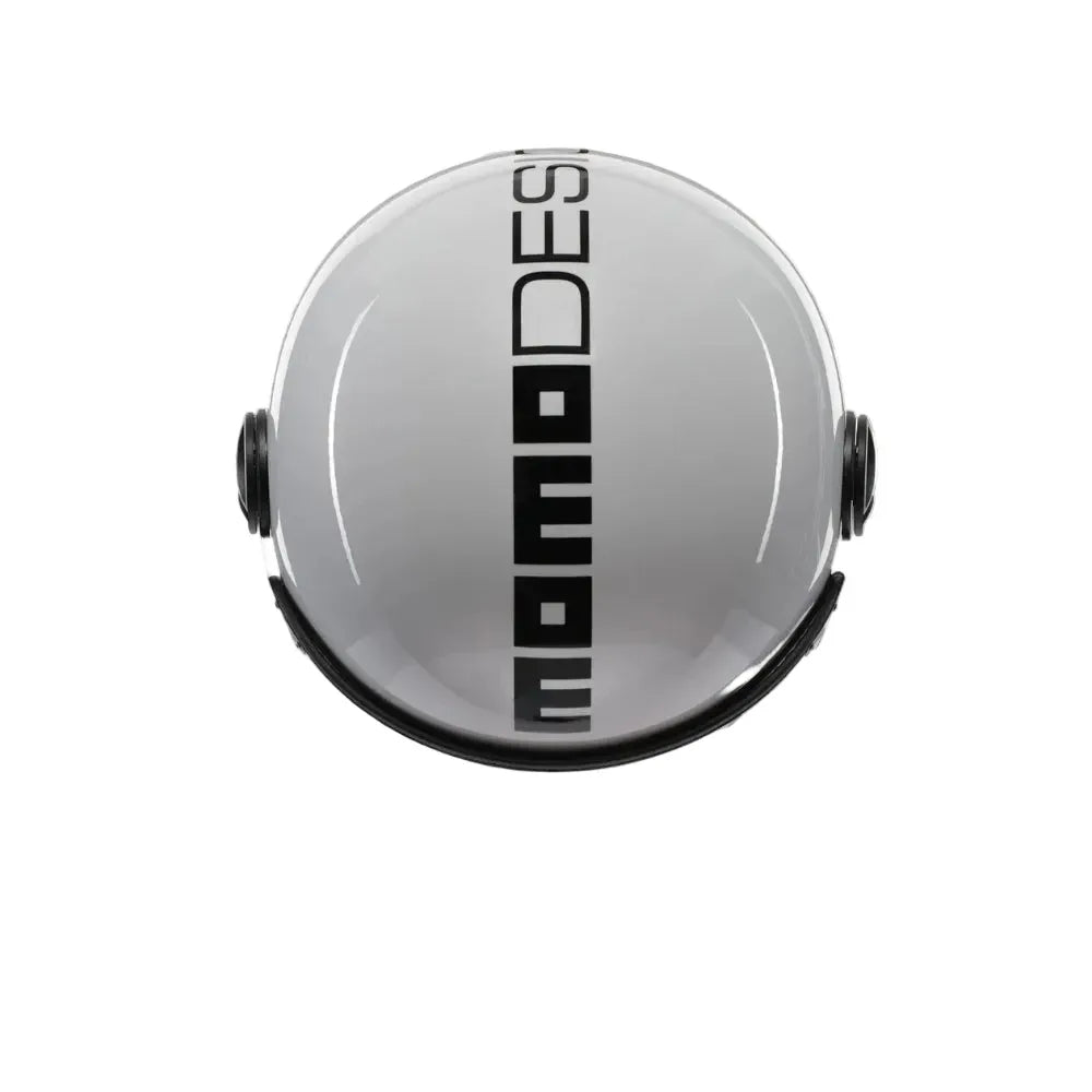 Momo Design Momo Design FGTR EVO E2206 Casco Jet Bianco Quarzo Lucido/Nero – Doppia Visiera Nero Caschi aperti - Moon Bike - Vista 6