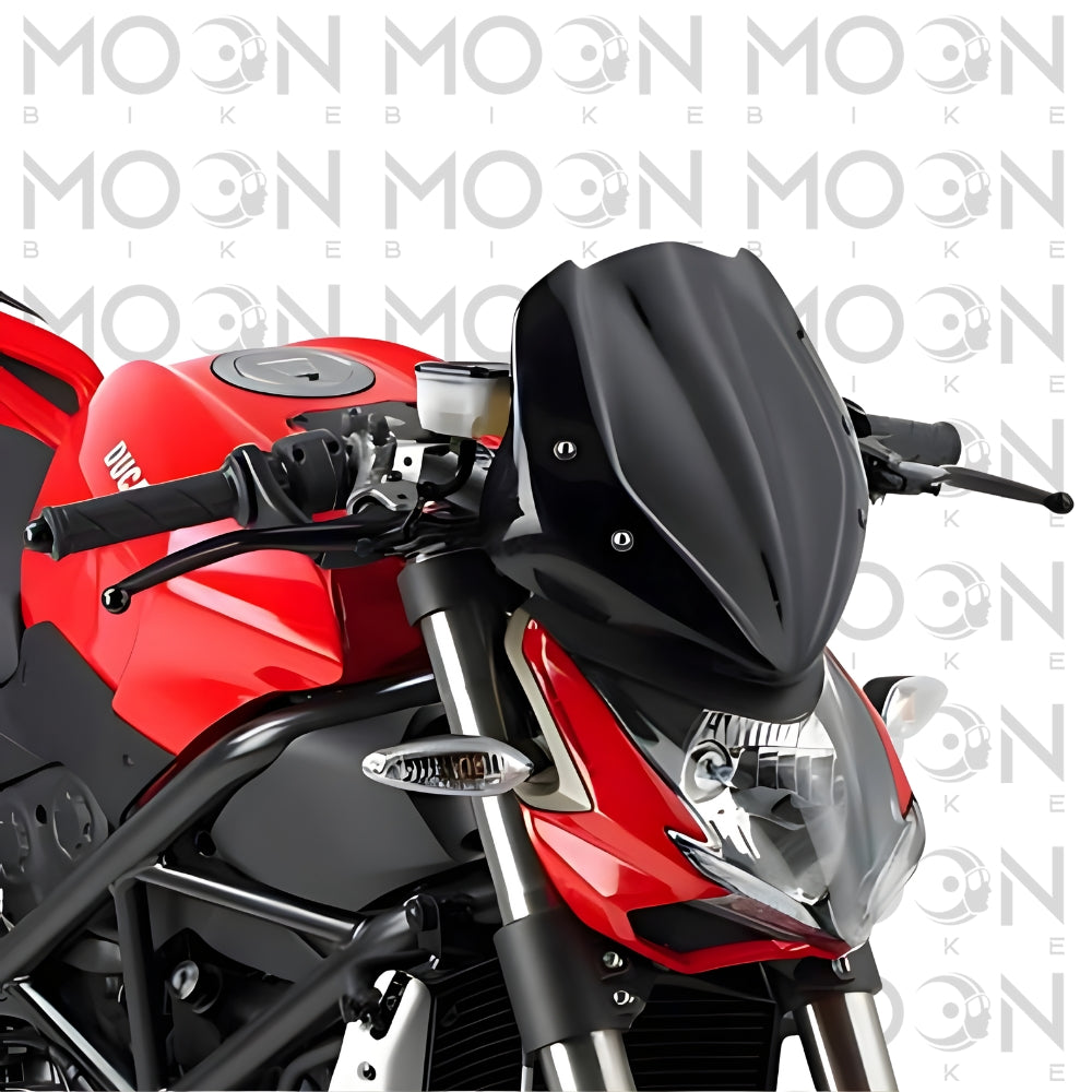 Parabrezza universale nero Kappa Moto 247N per Ducati Streetfighter 848/1098 2009–2015 29 x 28,5 cm